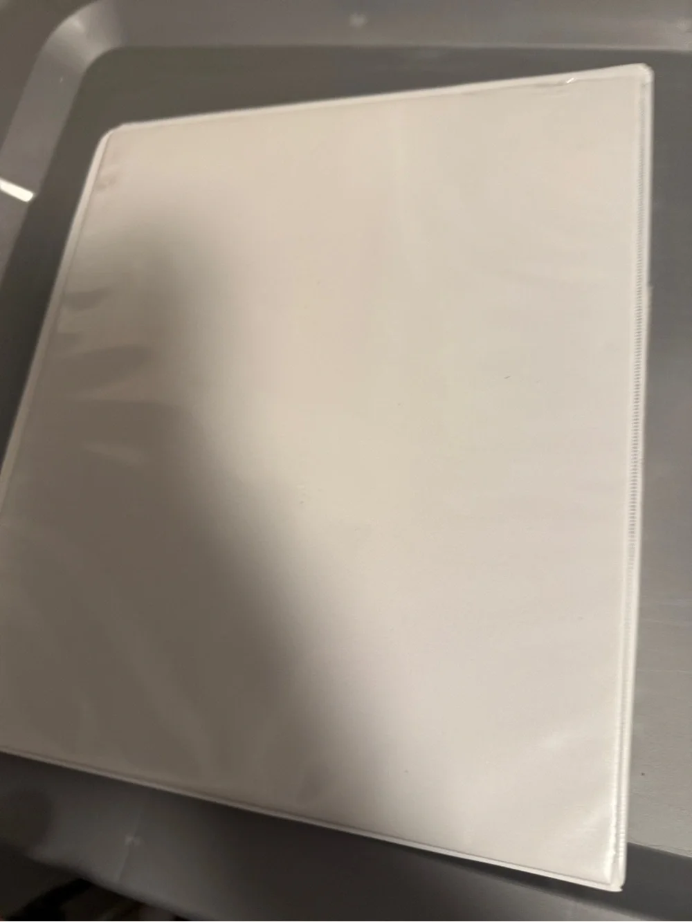 White 3-Ring Binder with Smooth Cover Wilson